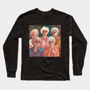 Golden Girls illustration Long Sleeve T-Shirt